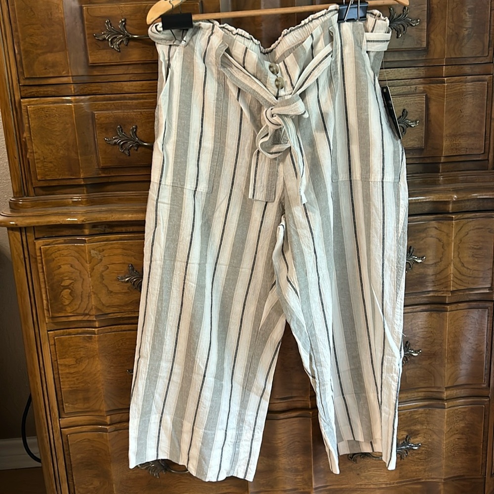Zac & Rachel olive/ white stripe - Picture 2 of 11